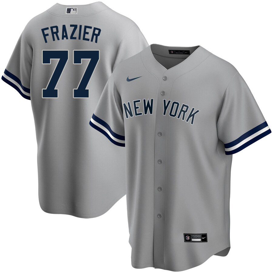 2020 Nike Men #77 Clint Frazier New York Yankees Baseball Jerseys Sale-Gray